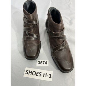 Womans Air Function Eu 40 Us 9.5/10 Brown Strappy Wedge Ankle Boots